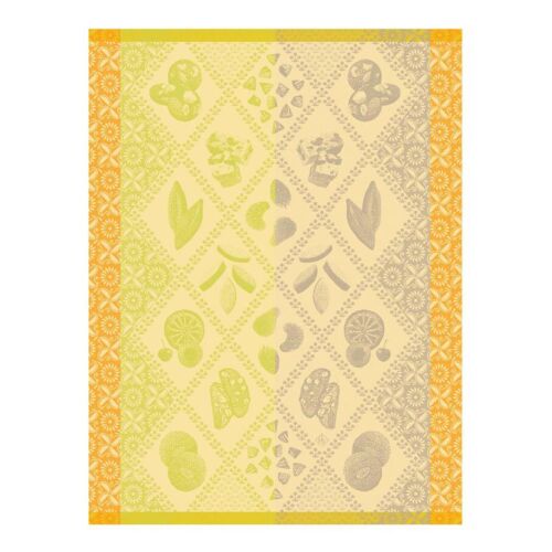 French Tea Towel Eclats Du Midi Douceur Green