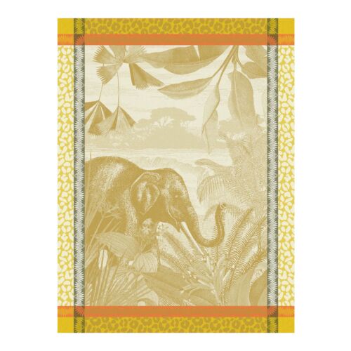 French Tea Towel Sinharaja Yellow