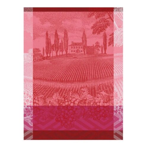 French Tea Towel Vignoble Pink