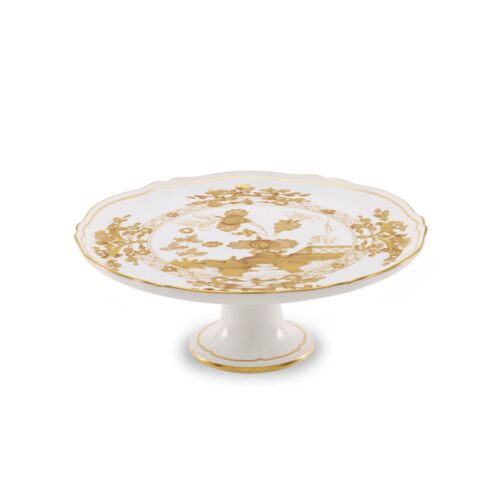       Ginori Oriente Italiano Aurum Gold Rim Cake Stand