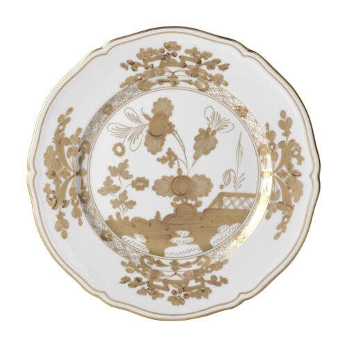 Ginori Oriente Italiano Aurum Gold Rim Charger Plate