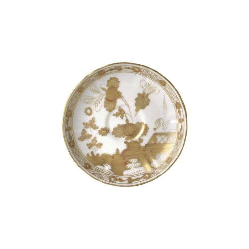 Ginori Oriente Italiano Aurum Gold Rim Coffee Saucer