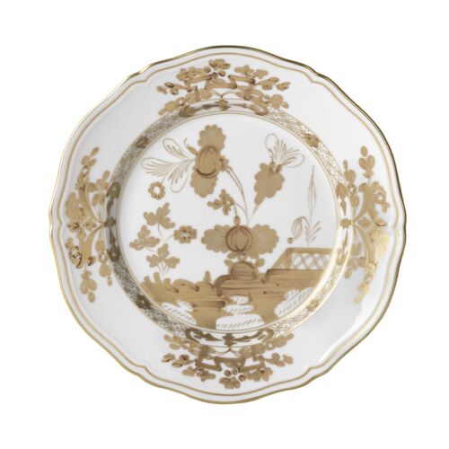 Ginori Oriente Italiano Aurum Gold Rim Dinner Plate