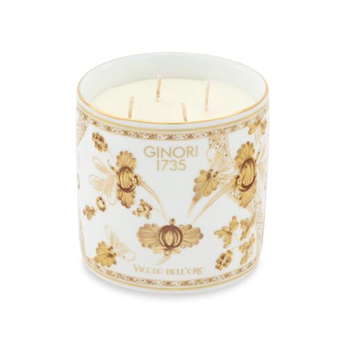  Ginori Oriente Italiano Aurum Gold Rim Scented Candle Large