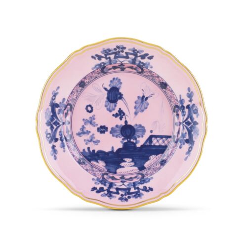 Ginori Oriente Italiano Azalea Gold Rim Dessert Plate