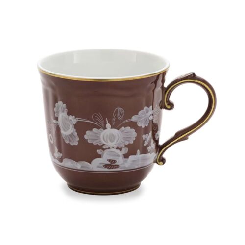 Ginori Oriente Italiano Castagna Gold Rim Mug