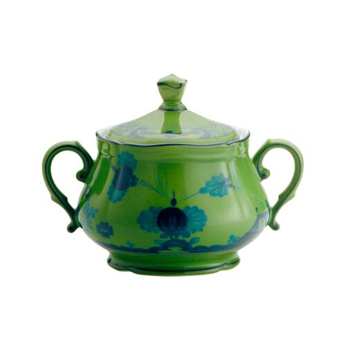 Ginori Oriente Italiano Malachite Sugar Bowl