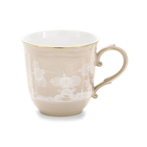 Ginori Oriente Italiano Meringa Gold Rim Mug