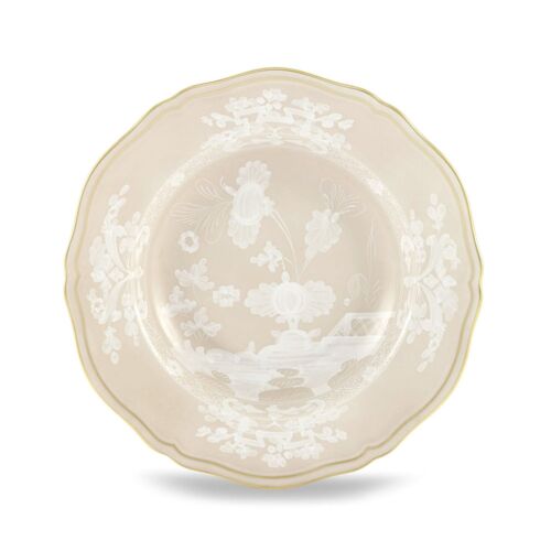   Ginori Oriente Italiano Meringa Gold Rim Soup Plate