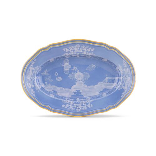 Ginori Oriente Italiano Pervinca Gold Rim Pickle Dish