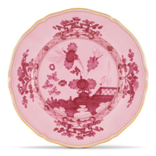 Ginori Oriente Italiano Porpora Gold Rim Charger Plate