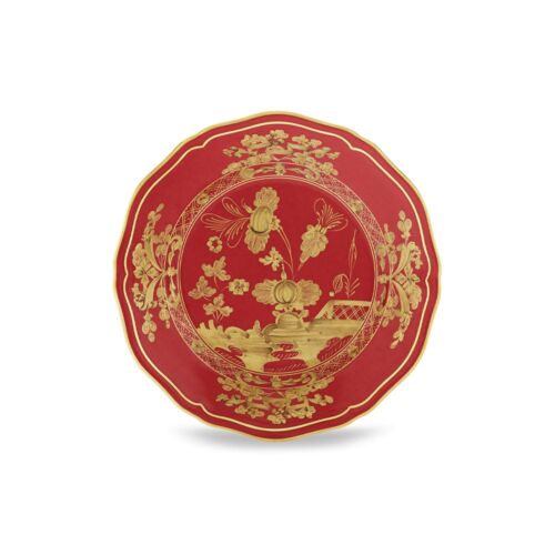Ginori Oriente Italiano Rubrum Gold Rim Bread Plate
