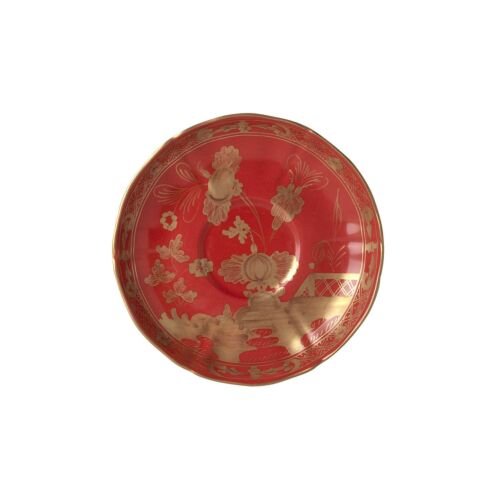 Ginori Oriente Italiano Rubrum Gold Rim Tea Saucer
