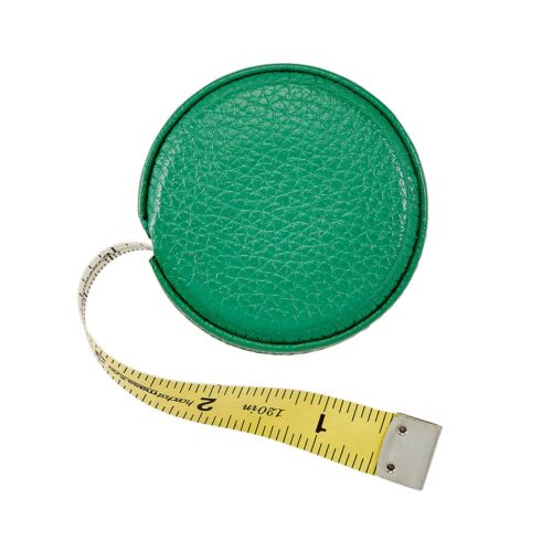 Goatskin Leather Tape Measure Green