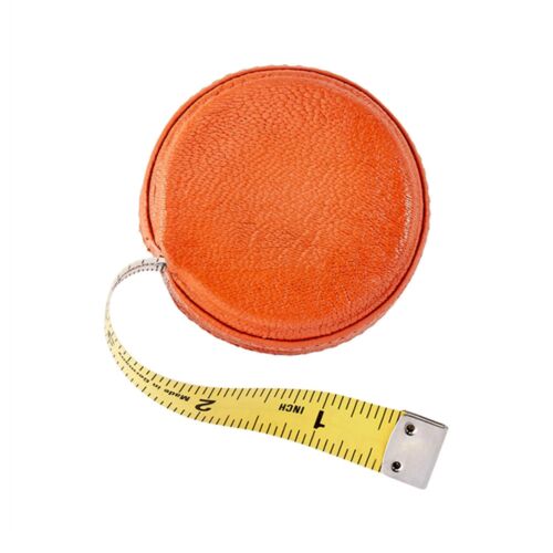 Goatskin Leather Tape Measure Orange