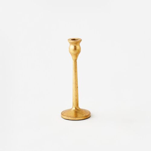 Gold Taper Candle Holder Large
