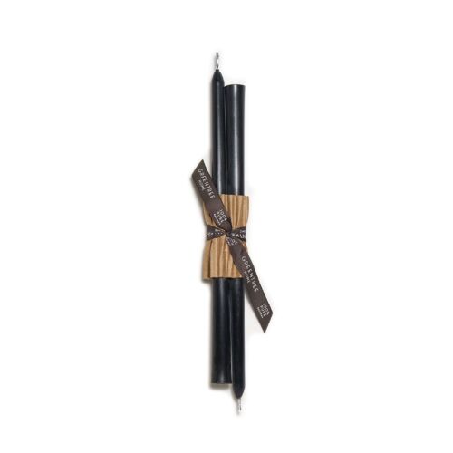 Greentree Home Everyday Black Taper Pair 12"