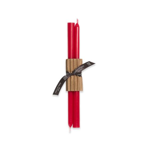 Greentree Home Everyday Coral Taper Pair 12"