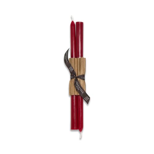 Greentree Home Everyday Rhubarb Taper Pair 12"