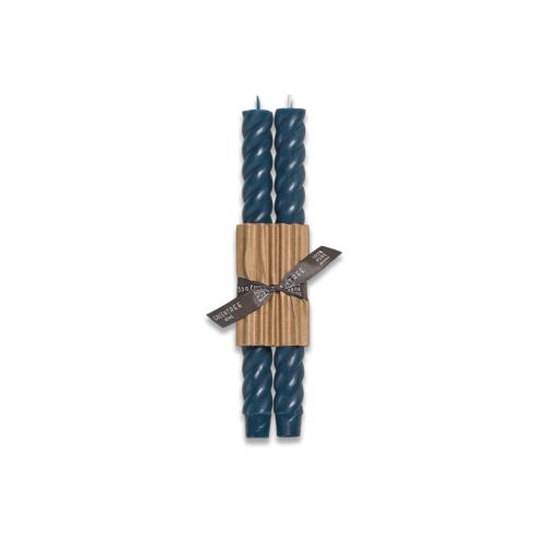 Greentree Home Rope Blue Slate Taper Pair 10"