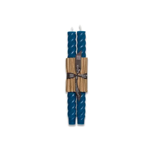 Greentree Home Rope Peacock Taper Pair 10"