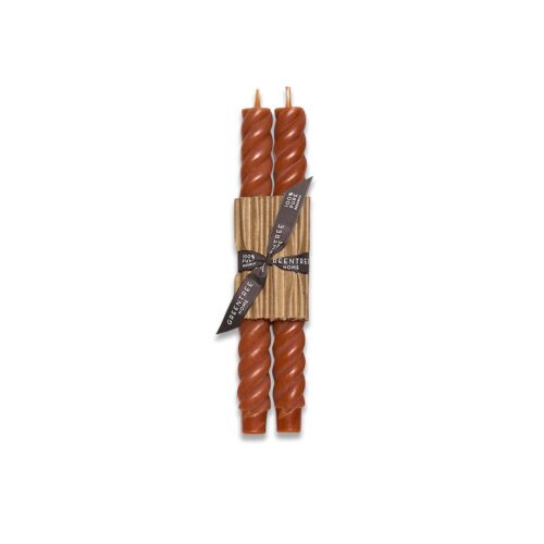 Greentree Home Rope Terracotta Taper Pair 10"