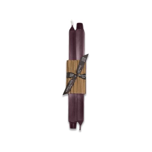 Greentree Home Square Sangria Taper Pair 12"