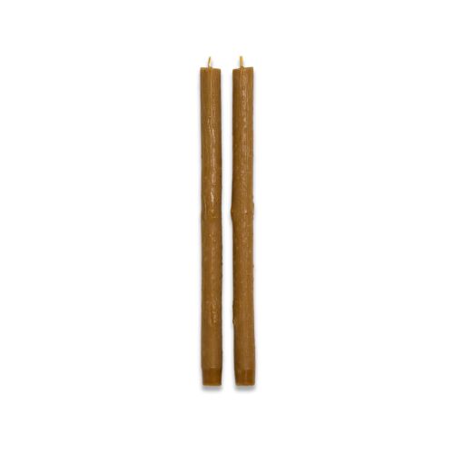Greentree Home Twig Burnt Amber Taper Pair 12"
