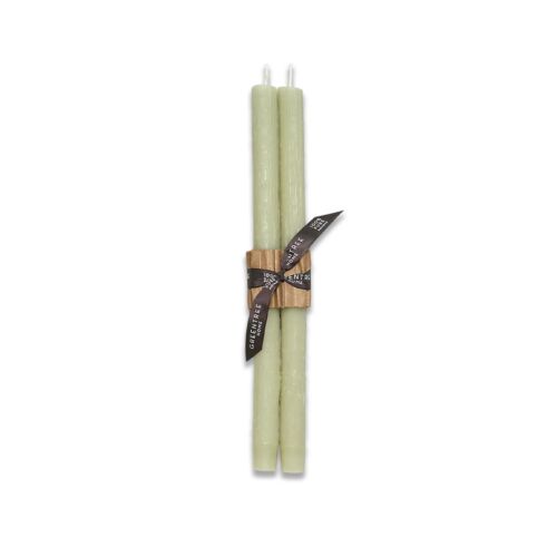 Greentree Home Twig Celadon Taper Pair 12"