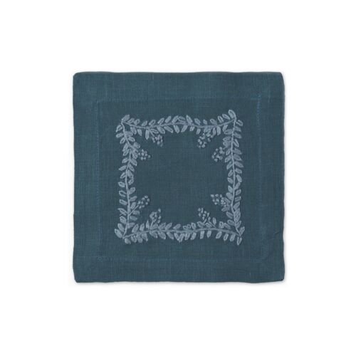 Henry Handwork Cocktail Napkin Prism Vine Peacock