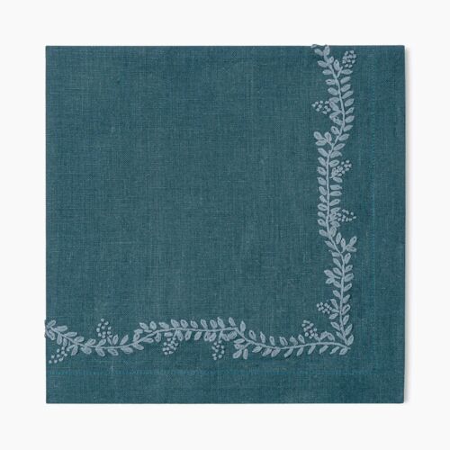 Henry Handwork Napkin Prism Vine Peacock