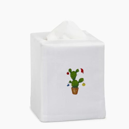 Henry Handwork Tissue Box Cactus Christmas
