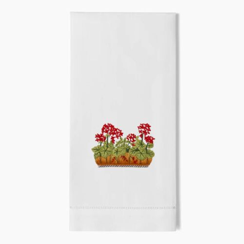 Henry Handwork Towel French Geraniums