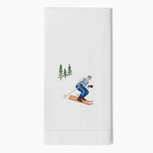 Henry Handwork Towel Holiday Skier Jack