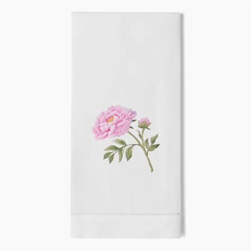 Henry Handwork Towel Peony Stem