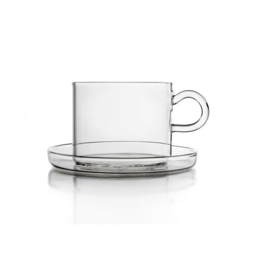  Ichendorf Glass Piuma Tea Cup & Saucer