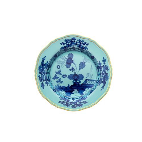 Ginori Oriente Italiano Iris Gold Rim Dessert Plate