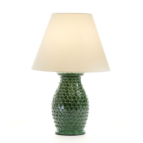  Italian Table Lamp Scales Dark Green