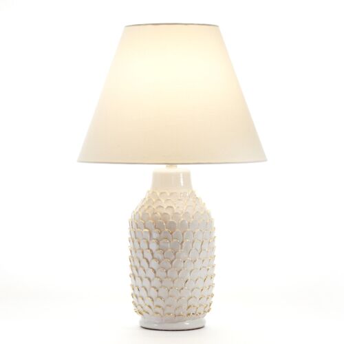  Italian Table Lamp Vanilla & Gold