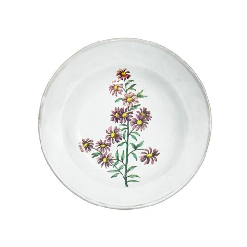 John Derian Floral Soup Plate Carolina Star Flower