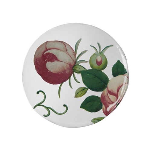 John Derian 18th C. Fan Fairest Rose Plate