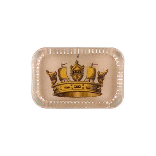 John Derian Decoupage Paperweight Crowns No.8