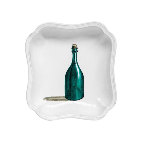 John Derian Green Bottle Soup Plate