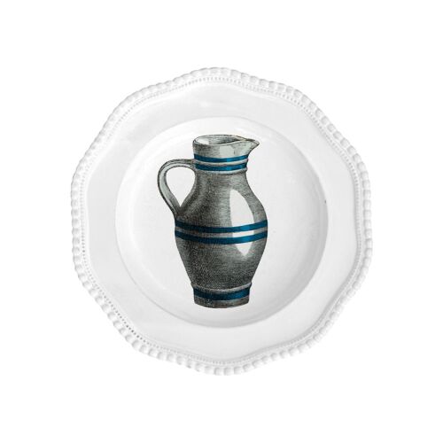 John Derian Plate Striped Pitcher