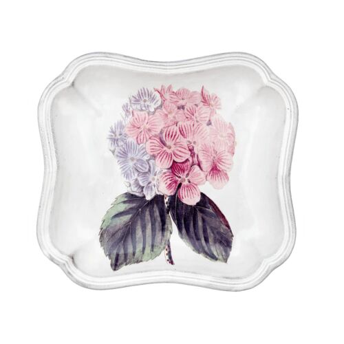John Derian Floral Soup Plate Hydrangea Flower