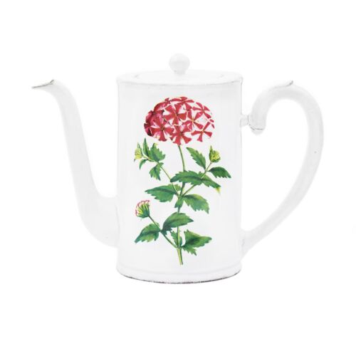 John Derian Red Star Phlox Coffee Pot