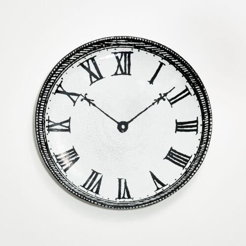 John Derian Timepiece Dessert Plate