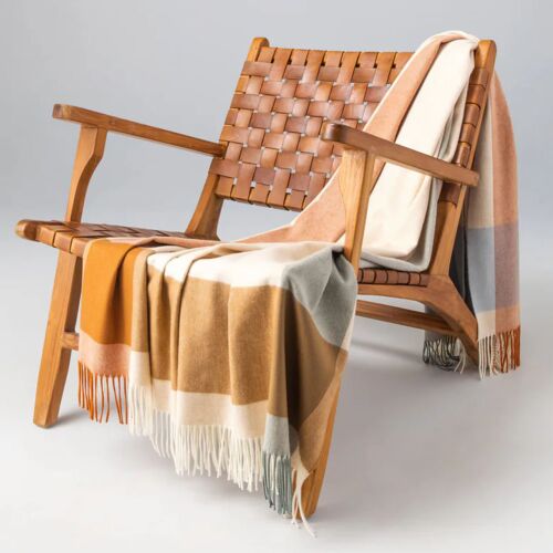 Johnstons of Elgin Wool Woven Throw Warm