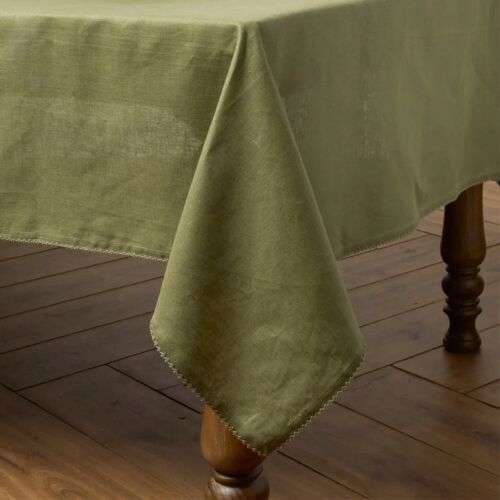 Juliska Berry Scallop Sage Tablecloth 60x120"