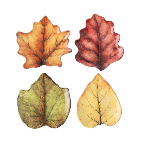   Juliska Forest Walk Leaf Plate Assorted Set/4